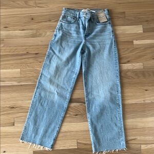Madewell Perfect Vintage Light Blue Wide Leg Jeans